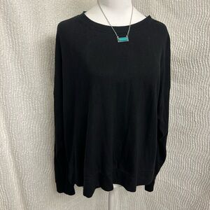 BP XL Long Sleeve Black Top T-Shirt Sweater Hi-Low